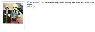 Illustration for article titled A Lot of People Thought Oprah Was Whitney Houston on Facebook